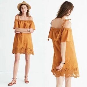 Elegant Off-Shoulder Mustard Dress